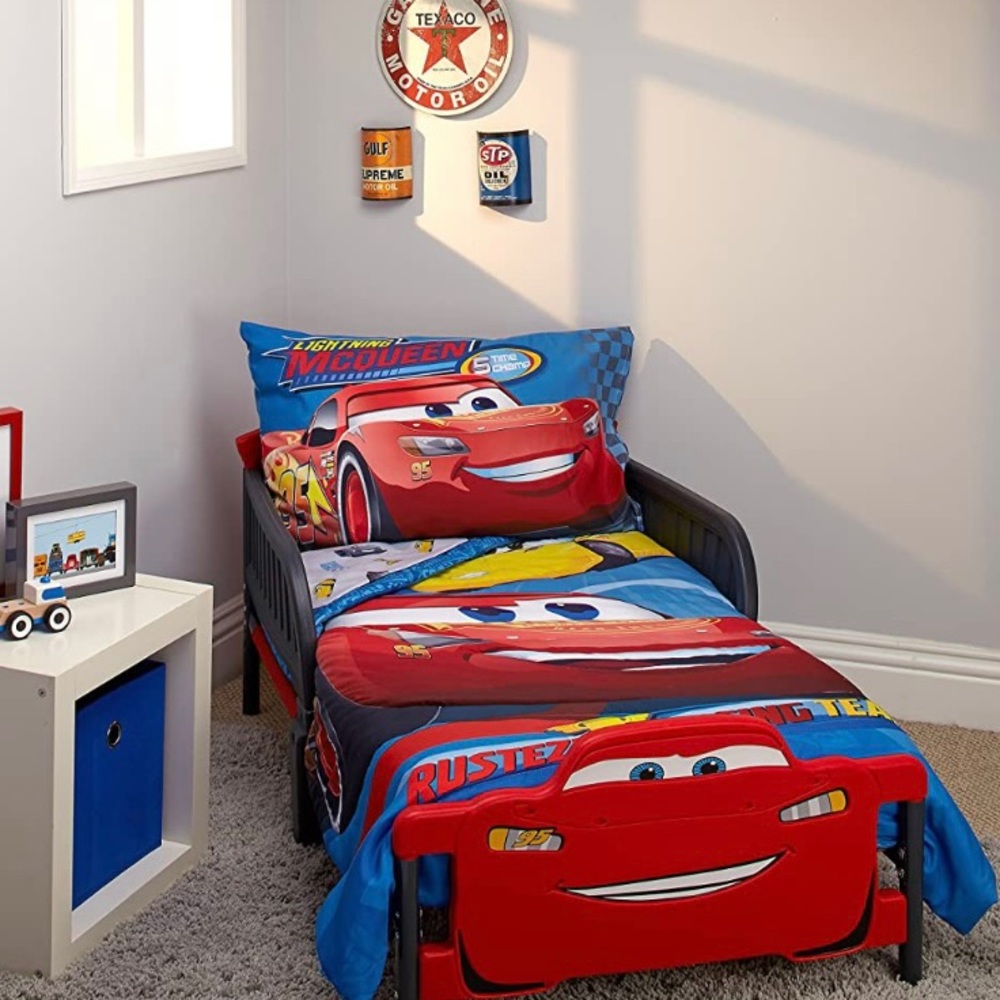 Disney Cars Rusteze Racing Team 4 Piece Toddler Bedding Set